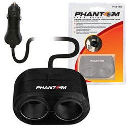 Купить Phantom PH2150 Разветвитель прикуривателя на 2 гнезда Phantom PH2150