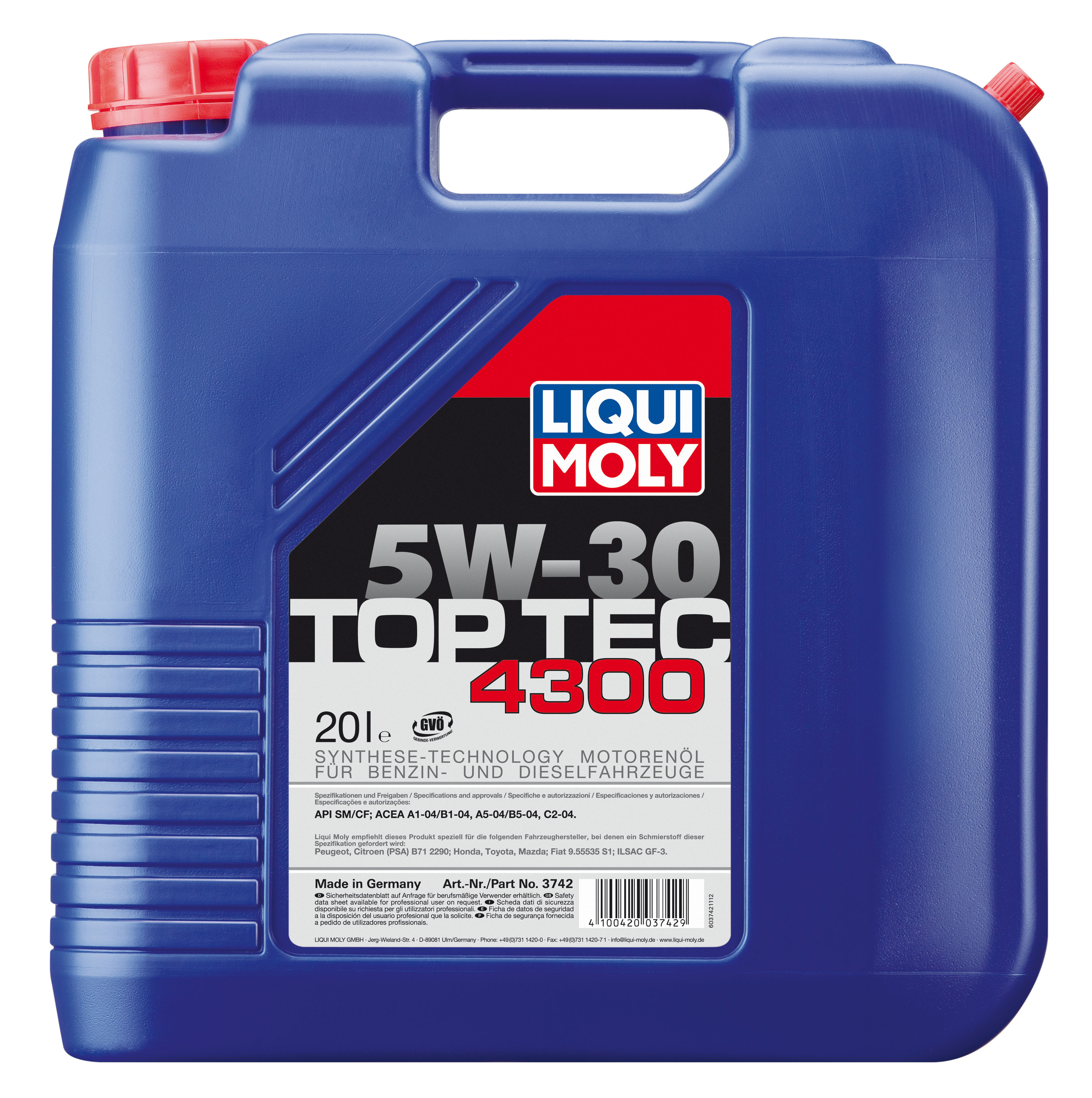 Купить Liqui moly 3742 НС-синтетическое моторное масло