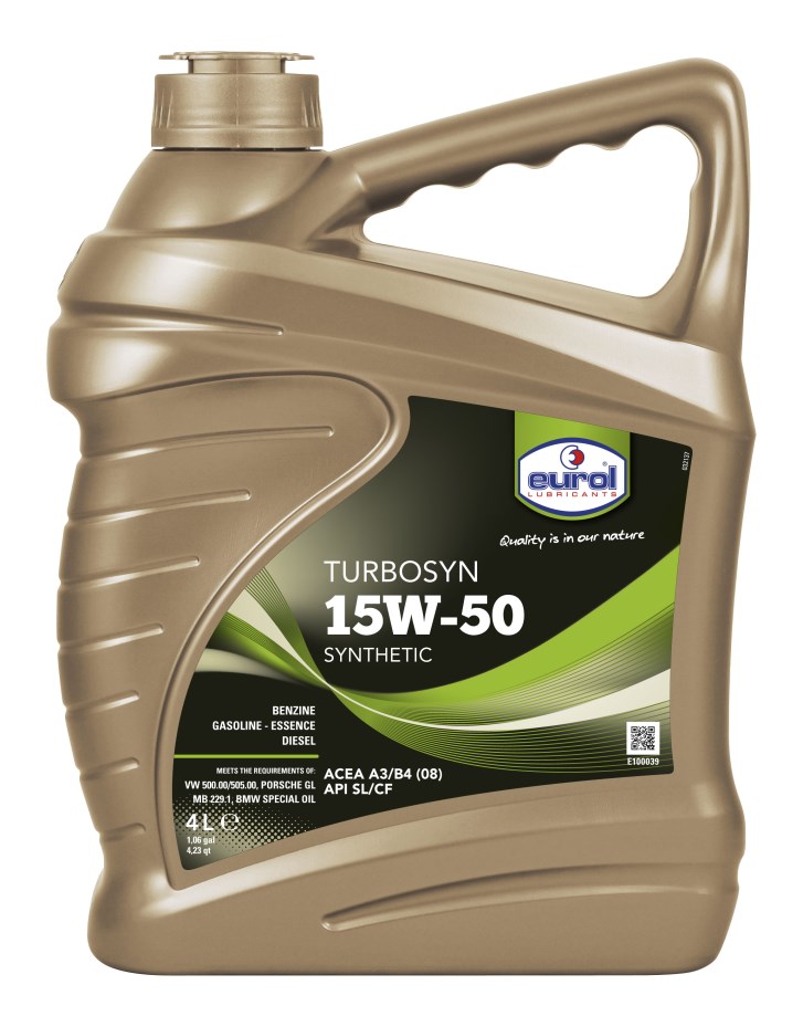 Купить Eurol E1000394L  Turbosyn 15W-50 SL/CF, 4л