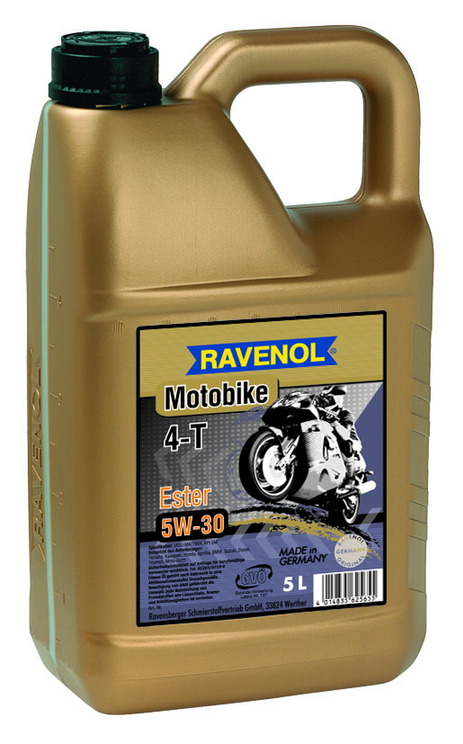 Купить Ravenol 4014835701755 Motobike 4-T Ester 5W-30, 5л