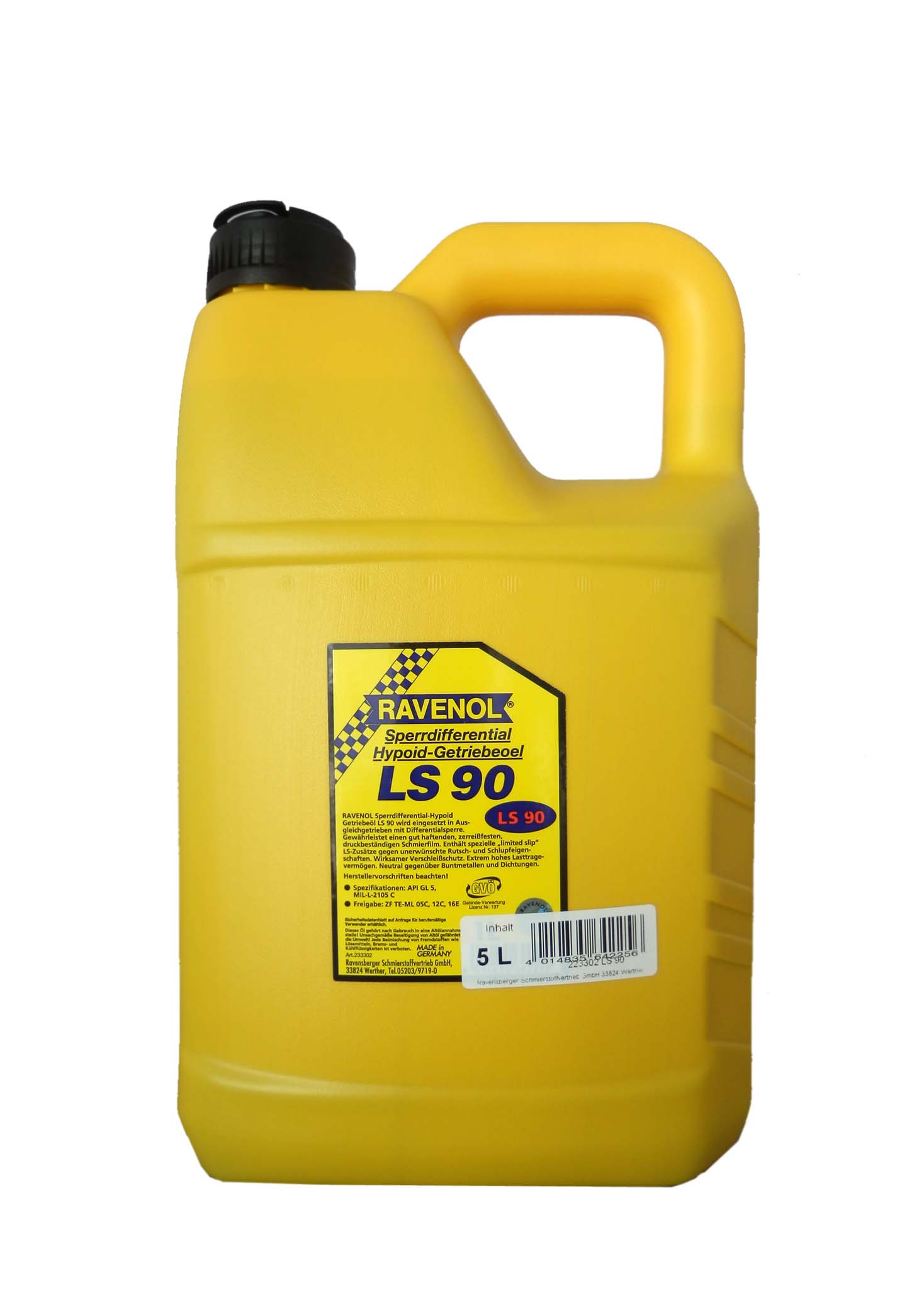 Купить Ravenol 4014835642256 Трансмиссионное масло  Sperrdiff.-Getr.-Oel LS 90 (5л)
