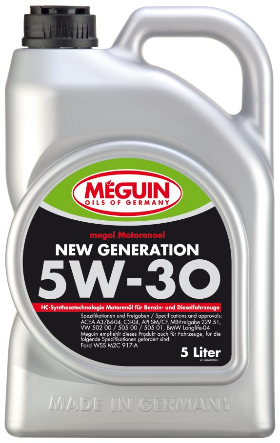 Купить Meguin 6513 НС-синтетическое моторное масло Megol Motorenoel New Generation 5W-30