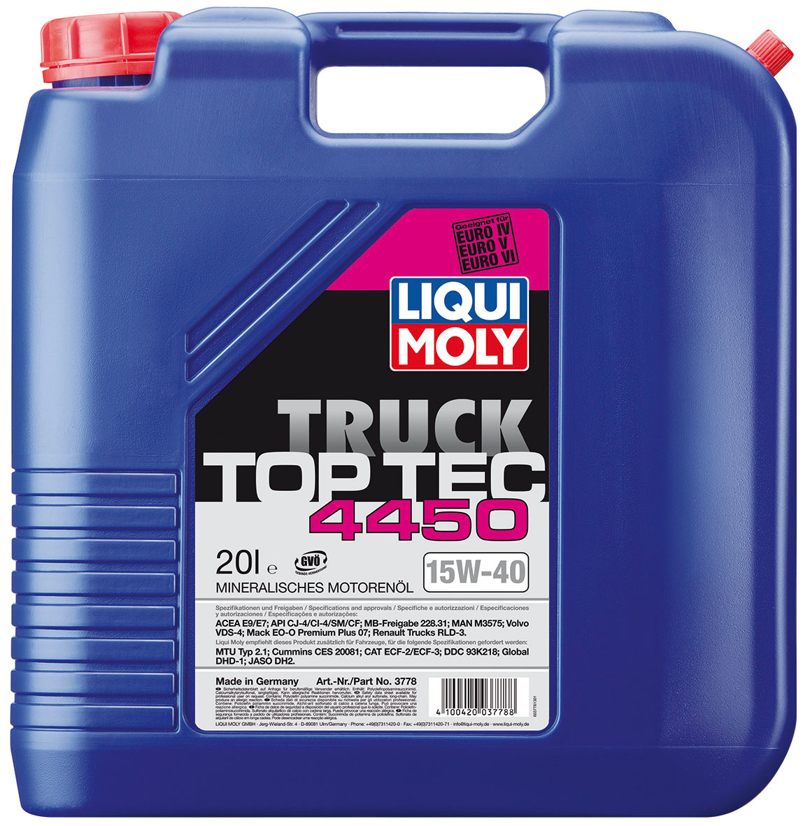 Купить Liqui moly 3778 Fanfaro TRD-W 10W-40, 208л